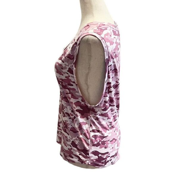 Fabletics Janis Muscle Tank Top Pink Purple Camo Camouflage Sleeveless XXSMALL - Picture 2 of 7